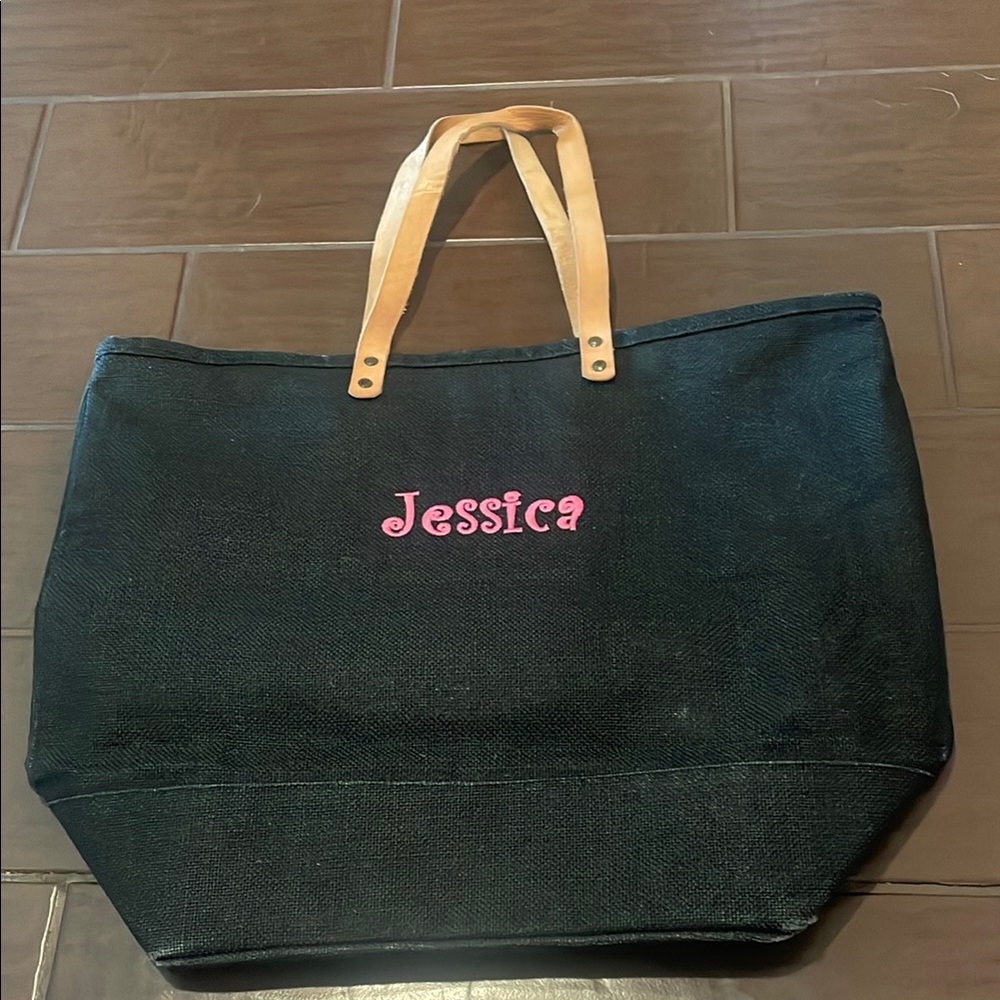 Murval Black and Tan Tote Bag Classic Design